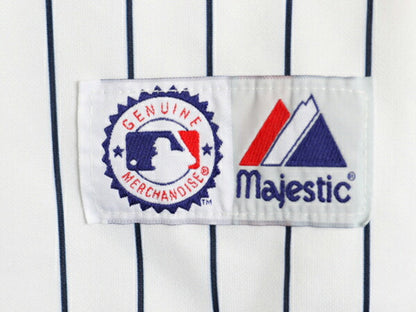 ヤンキース ベースボール シャツ メンズ XL 程/ MLB オフィシャル マジェスティック 大リーグ ユニフォーム ジャージ 重ね着 大きいサイズ