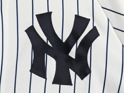 ヤンキース ベースボール シャツ メンズ XL 程/ MLB オフィシャル マジェスティック 大リーグ ユニフォーム ジャージ 重ね着 大きいサイズ