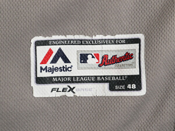 ヤンキース ベースボール シャツ メンズ XL 程/ MLB オフィシャル マジェスティック 大リーグ ユニフォーム ジャージ 大きいサイズ 重ね着