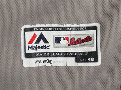 ヤンキース ベースボール シャツ メンズ XL 程/ MLB オフィシャル マジェスティック 大リーグ ユニフォーム ジャージ 大きいサイズ 重ね着
