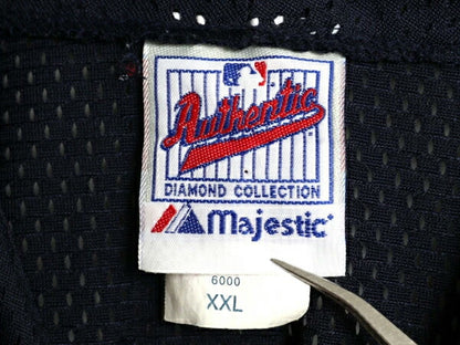 ヤンキース ベースボール シャツ メンズ XXL / MLB オフィシャル マジェスティック 大リーグ ユニフォーム 半袖シャツ 大きいサイズ 重ね着