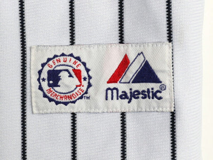 ヤンキース ベースボール シャツ メンズ S 程/ MLB オフィシャル マジェスティック 大リーグ ユニフォーム ゲームシャツ 半袖シャツ 重ね着