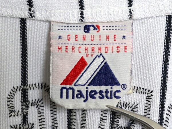 ヤンキース ベースボール シャツ メンズ S 程/ MLB オフィシャル マジェスティック 大リーグ ユニフォーム ゲームシャツ 半袖シャツ 重ね着