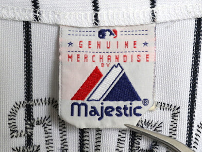 ヤンキース ベースボール シャツ メンズ S 程/ MLB オフィシャル マジェスティック 大リーグ ユニフォーム ゲームシャツ 半袖シャツ 重ね着