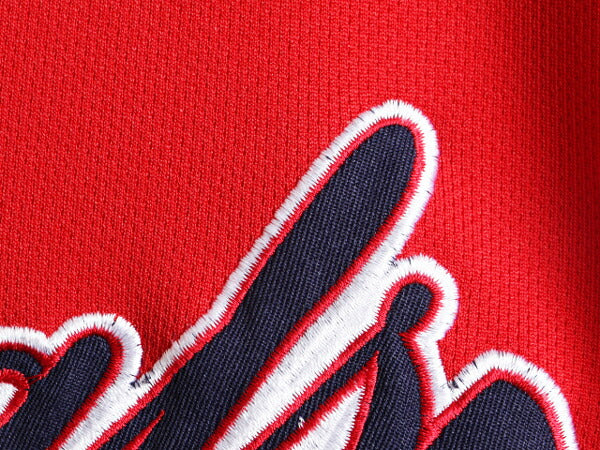 MLB オフィシャル TRUE FAN インディアンズ  ベースボール シャツ メンズ L / 古着 ゲームシャツ ユニフォーム メジャーリーグ 半袖シャツ