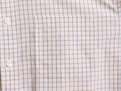 ブルックスブラザーズ チェック ボタンダウン 半袖 シャツ メンズ M / Brooks Brothers 346 半袖シャツ コットン ノーアイロン ワイシャツ