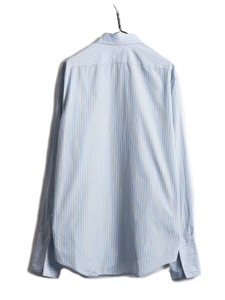 90s USA製 ブルックスブラザーズ ストライプ 長袖 シャツ メンズ L 程/ 90年代 オールド Brooks Brothers ドレス ワイシャツ ダブルカフス