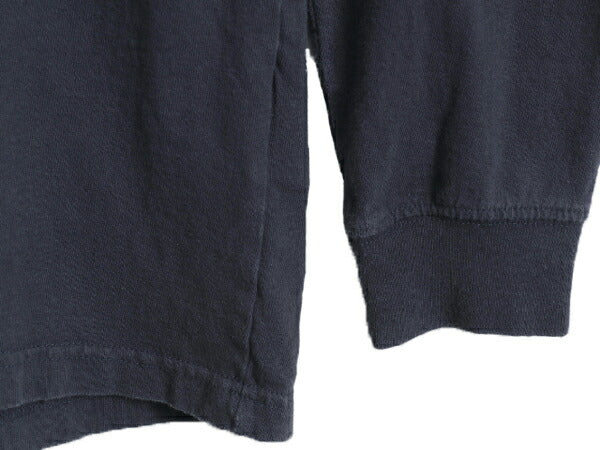 カーハート ポケット付き 長袖 Tシャツ メンズ L / 古着 CARHARTT ロンT ワンポイント ポケT ロゴT ヘビーウェイト クルーネック ワーク 紺
