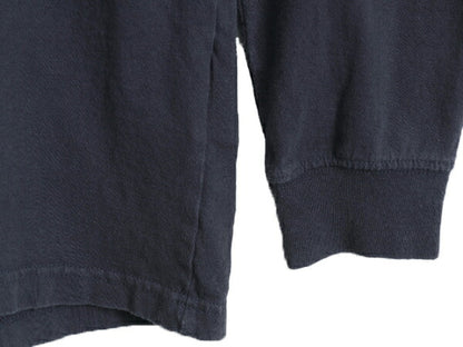 カーハート ポケット付き 長袖 Tシャツ メンズ L / 古着 CARHARTT ロンT ワンポイント ポケT ロゴT ヘビーウェイト クルーネック ワーク 紺