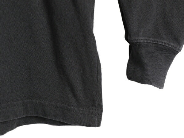 カーハート ポケット付き 長袖 Tシャツ メンズ M / 古着 CARHARTT ロンT ワンポイント ポケT ロゴT ヘビーウェイト クルーネック ワーク 黒