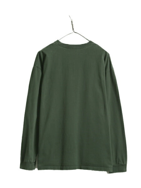 カーハート 長袖 Tシャツ メンズ L / CARHARTT ロンT ワンポイント ロゴT ヘビーウェイト ワーク 長袖Tシャツ クルーネック ロングスリーブ