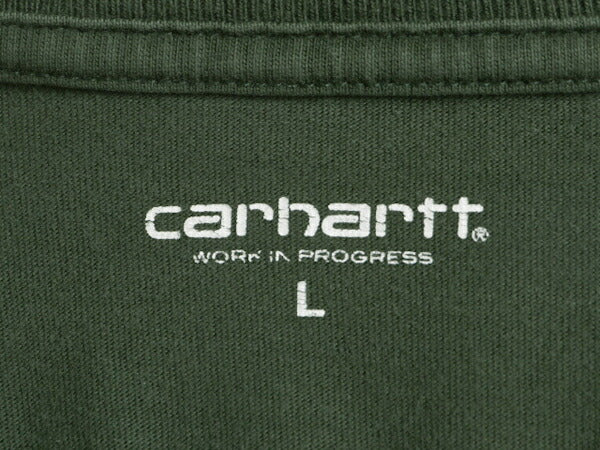 カーハート 長袖 Tシャツ メンズ L / CARHARTT ロンT ワンポイント ロゴT ヘビーウェイト ワーク 長袖Tシャツ クルーネック ロングスリーブ