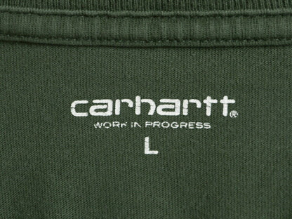 カーハート 長袖 Tシャツ メンズ L / CARHARTT ロンT ワンポイント ロゴT ヘビーウェイト ワーク 長袖Tシャツ クルーネック ロングスリーブ