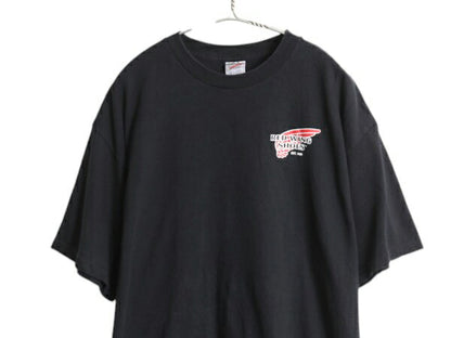 90s レッドウィング 両面 プリント 半袖 Tシャツ メンズ XL / オールド バックプリント ヘビーウェイト コットン 企業物 大きいサイズ 黒