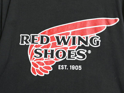 90s レッドウィング 両面 プリント 半袖 Tシャツ メンズ XL / オールド バックプリント ヘビーウェイト コットン 企業物 大きいサイズ 黒