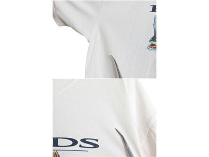 00s コロンビア フィッシュ イラスト 両面 プリント Tシャツ メンズ L 程/ オールド アウトドア 魚 ヘビーウェイト グラフィック アート 白