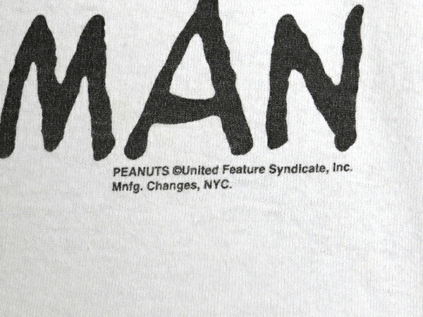 90s スヌーピー 両面 プリント Tシャツ メンズ レディース M / オールド キャラクター ピーナッツ シングルステッチ イラスト フィッシング