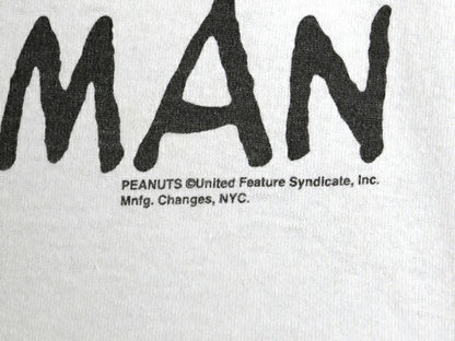 90s スヌーピー 両面 プリント Tシャツ メンズ レディース M / オールド キャラクター ピーナッツ シングルステッチ イラスト フィッシング