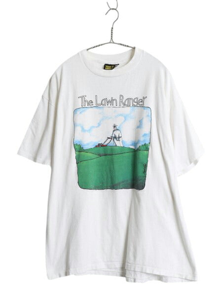 90s USA製 The Lone Ranger パロディ アート プリント 半袖 Tシャツ メンズ XL オールド イラスト ムービー シングルステッチ 大きいサイズ