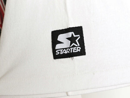 90s USA製 ブルズ アート イラスト プリント 半袖 Tシャツ メンズ L / オールド NBA オフィシャル スターター バスケ マイケル ジョーダン