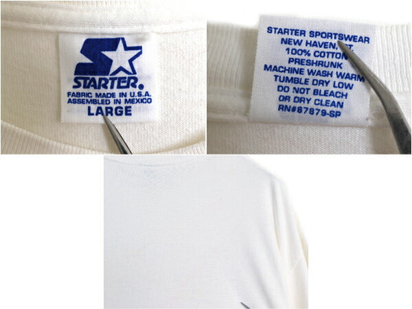 90s USA製 ブルズ アート イラスト プリント 半袖 Tシャツ メンズ L / オールド NBA オフィシャル スターター バスケ マイケル ジョーダン