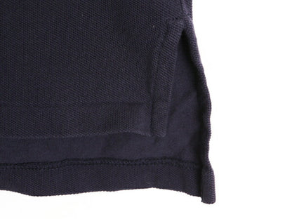 ラルフローレン 鹿の子 半袖 ポロシャツ メンズ XL 程 古着 POLO JEANS CO ポロ 星条旗 半袖シャツ ワンポイント ロゴ刺繍 大きいサイズ 紺