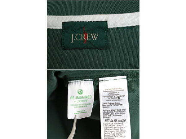 ジェイクルー ハーフジップ 長袖 カットソー メンズ XL 程 復刻 巨人タグ ラガーシャツ 素材 長袖シャツ ポロシャツ ラグビー 大きいサイズ