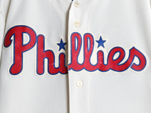 フィリーズ ベースボール シャツ メンズ L / MLB オフィシャル マジェスティック 大リーグ ユニフォーム ゲームシャツ ジャージ 半袖シャツ