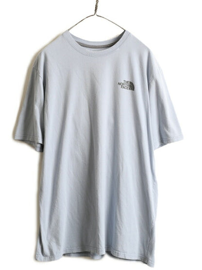 大きいサイズ XL ■ ノースフェイス 両面 プリント 半袖 Tシャツ ( メンズ ) 古着 The North Face アウトドア ロゴ イラスト クルーネック
