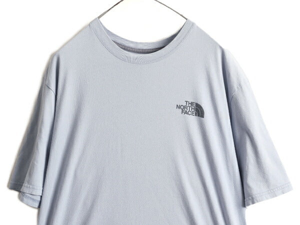 大きいサイズ XL ■ ノースフェイス 両面 プリント 半袖 Tシャツ ( メンズ ) 古着 The North Face アウトドア ロゴ イラスト クルーネック