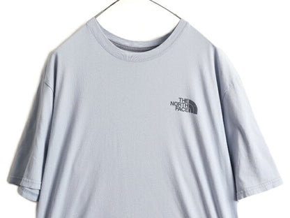 大きいサイズ XL ■ ノースフェイス 両面 プリント 半袖 Tシャツ ( メンズ ) 古着 The North Face アウトドア ロゴ イラスト クルーネック