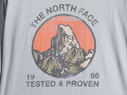 大きいサイズ XL ■ ノースフェイス 両面 プリント 半袖 Tシャツ ( メンズ ) 古着 The North Face アウトドア ロゴ イラスト クルーネック
