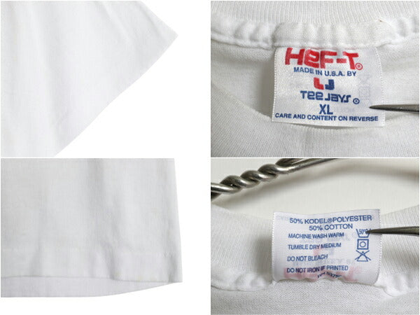 90s USA製 キャラクター ジョーク イラスト プリント Tシャツ メンズ XL / オールド メッセージ ビール シングルステッチ 白 大きいサイズ
