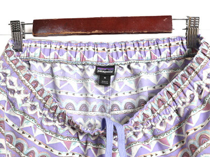 19年製 パタゴニア ベアリー バギーズ ショーツ レディース M / Patagonia ナイロン ショートパンツ 短パン スイムショーツ 水陸両用 総柄