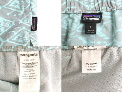 17年製 パタゴニア ベアリー バギーズ ショーツ レディース S / 古着 Patagonia アウトドア ナイロン パンツ ショートパンツ 水陸両用 総柄