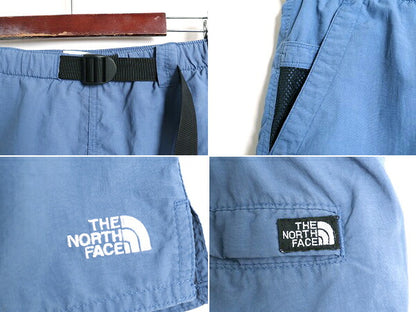 ノースフェイス ナイロン ショートパンツ メンズ S / 古着 The North Face アウトドア ショーツ 短パン 半パン スイム 海パン 水陸両用 青