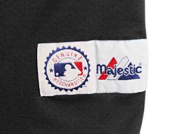 USA製 メッツ ベースボール シャツ メンズ L / MLB オフィシャル マジェスティック 大リーグ ユニフォーム ゲームシャツ ジャージ ブラック