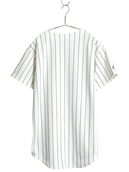デッドストック メッツ ベースボール シャツ キッズ XL メンズ M 程/ 新品 MLB オフィシャル マジェスティック 大リーグ ユニフォーム 野球
