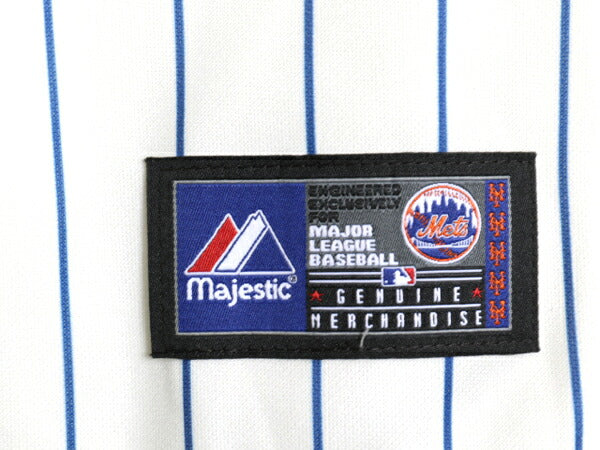 デッドストック メッツ ベースボール シャツ キッズ XL メンズ M 程/ 新品 MLB オフィシャル マジェスティック 大リーグ ユニフォーム 野球