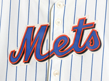 デッドストック メッツ ベースボール シャツ キッズ XL メンズ M 程/ 新品 MLB オフィシャル マジェスティック 大リーグ ユニフォーム 野球