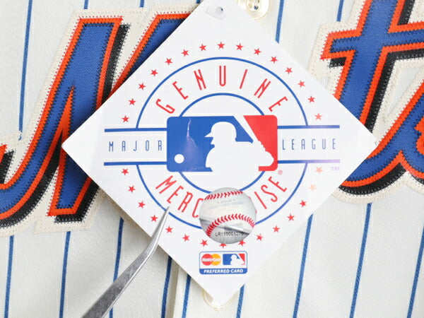 デッドストック メッツ ベースボール シャツ キッズ XL メンズ M 程/ 新品 MLB オフィシャル マジェスティック 大リーグ ユニフォーム 野球