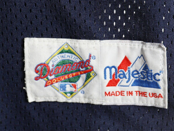 USA製 マリナーズ ベースボール シャツ メンズ L MLB オフィシャル マジェスティック 大リーグ ユニフォーム ゲームシャツ メッシュ 重ね着