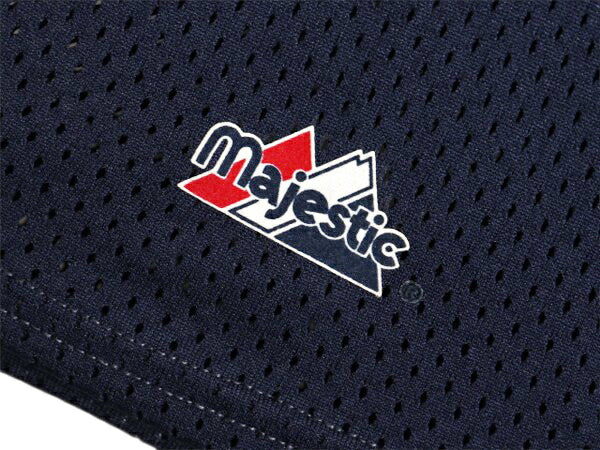 USA製 マリナーズ ベースボール シャツ メンズ L MLB オフィシャル マジェスティック 大リーグ ユニフォーム ゲームシャツ メッシュ 重ね着