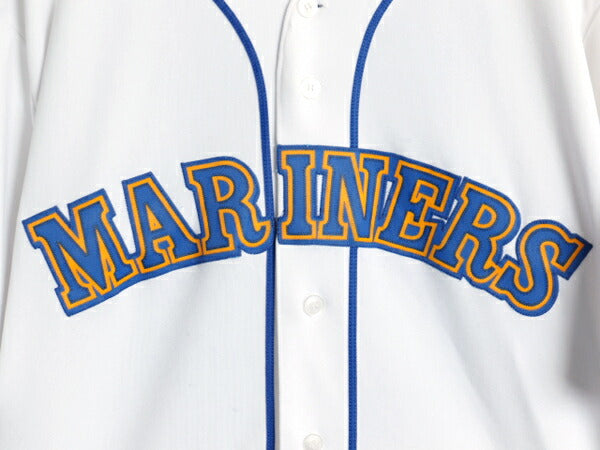 USA製 マリナーズ ベースボール シャツ メンズ L / 古着 MLB オフィシャル マジェスティック 大リーグ ユニフォーム ゲームシャツ ジャージ