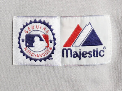 レッズ ベースボール シャツ メンズ L 古着 MLB オフィシャル マジェスティック 大リーグ ユニフォーム  半袖シャツ ゲームシャツ ジャージ