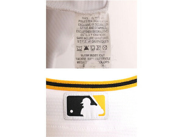 MLB オフィシャル Majestic パイレーツ ベースボール シャツ メンズ XL / 古着 ユニフォーム ゲームシャツ メジャーリーグ 半袖シャツ 野球