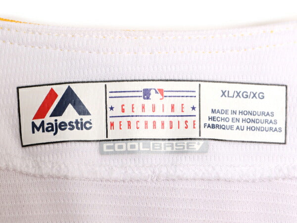MLB オフィシャル Majestic パイレーツ ベースボール シャツ メンズ XL / 古着 ユニフォーム ゲームシャツ メジャーリーグ 半袖シャツ 野球