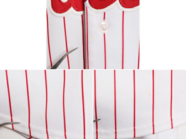 MLB オフィシャル Majestic フィリーズ ベースボール シャツ メンズ XXL 古着 ユニフォーム ゲームシャツ メジャーリーグ 半袖シャツ 復刻