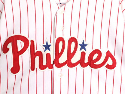 MLB オフィシャル Majestic フィリーズ ベースボール シャツ メンズ XXL 古着 ユニフォーム ゲームシャツ メジャーリーグ 半袖シャツ 復刻