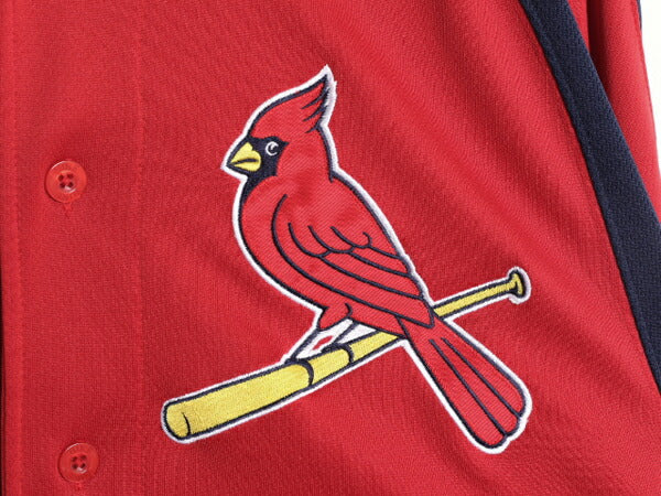 MLB オフィシャル ナイキ カージナルス ベースボール シャツ メンズ L / 古着 NIKE ユニフォーム メジャーリーグ 半袖シャツ ゲームシャツ